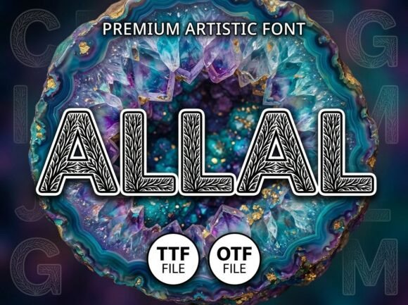 Allal Display Font for Creative Product Design