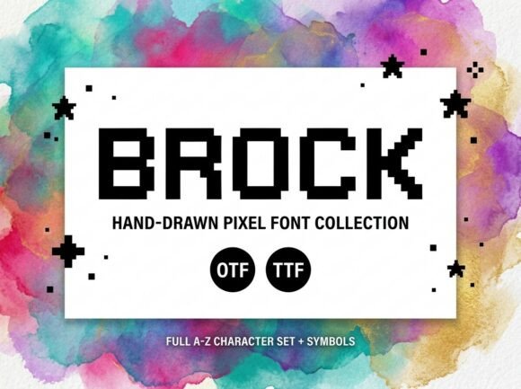 Brock Font Review: A Retro Pixel Display for Modern Design