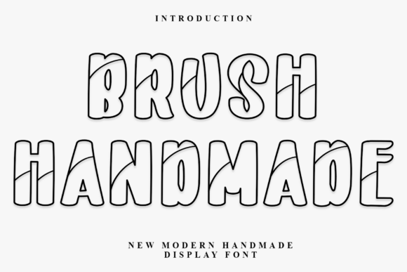 Brush Handmade Typeface for Festive Web Design