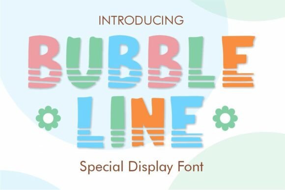 Bubble Line Font for Friendly Business Branding