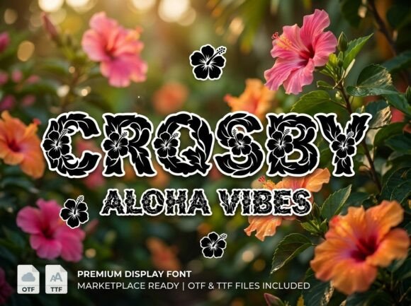 Crosby Typeface: A Tropical Display Font Review