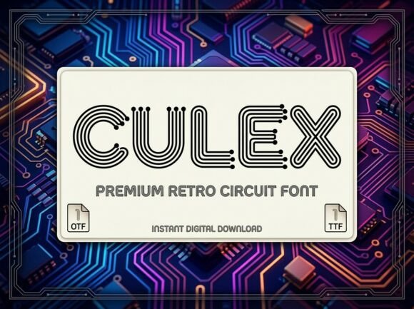 Culex: A High-Voltage Display Font for Bold Branding