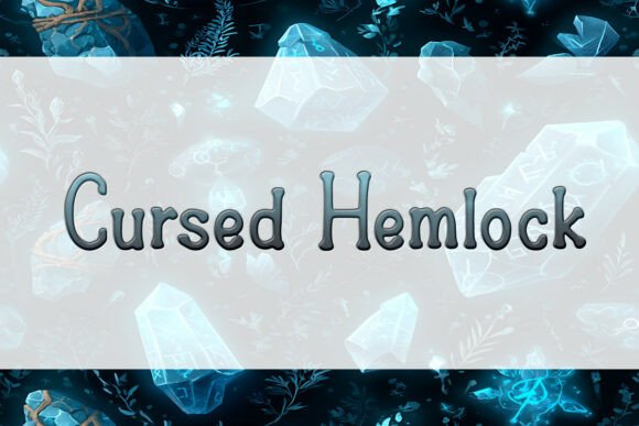 Cursed Hemlock: A Display Font for Editorial Mood