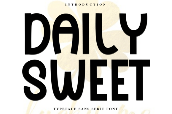Daily Sweet Typeface for Festive Branding