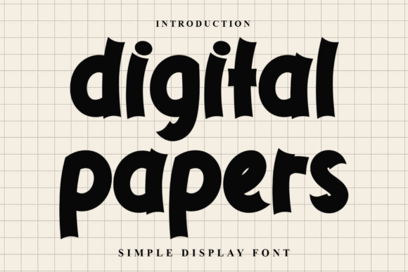 Digital Papers: A Warm Display Font for Modern Editorial Design