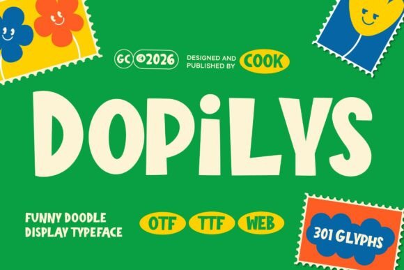 Dopilys: A Playful Display Typeface for Brands