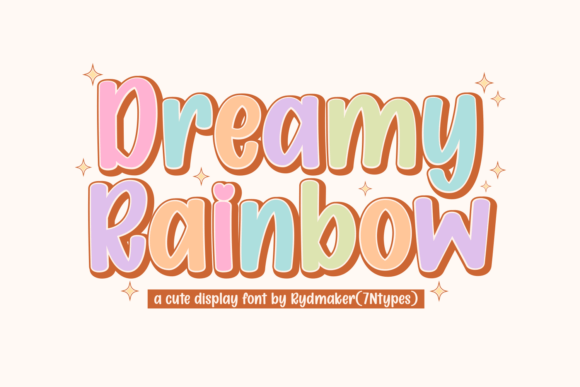 Dreamy Rainbow Font for Whimsical Handmade Designs