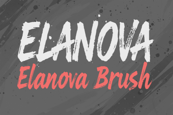 Elanova Brush: Bold Display Font for Designers