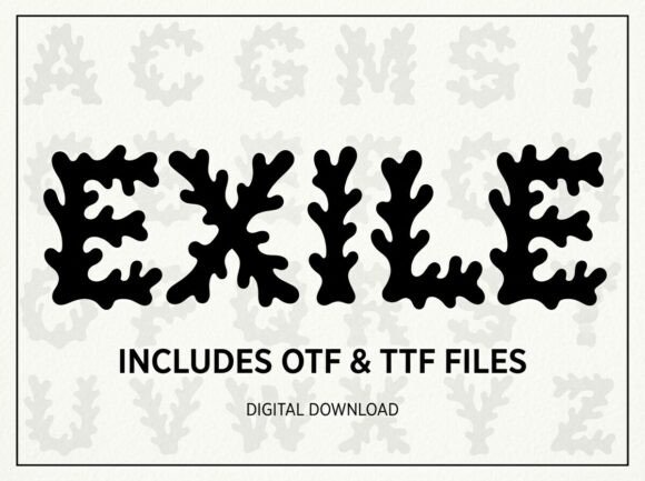 Exile Display Font for Modern Web Design
