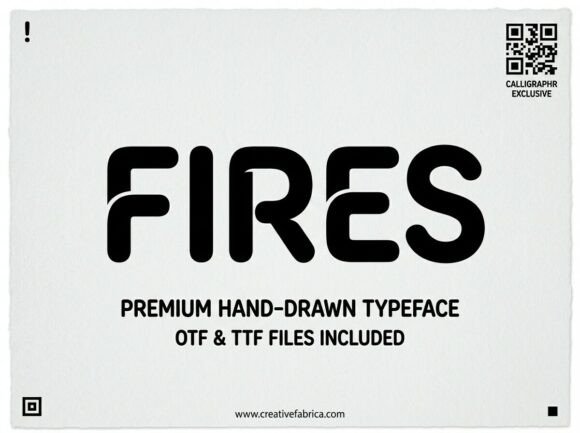 Fires Typeface for Bold Brand Identity