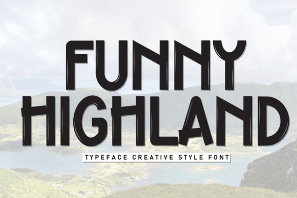 Funny Highland Typeface for Bold Craft Designs