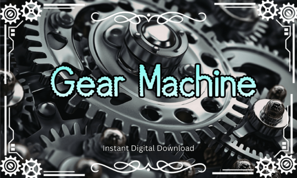 Gear Machine Font: Industrial Power for Bold Design
