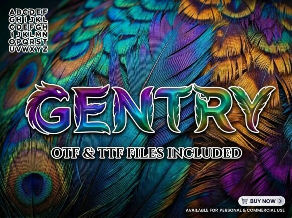 Gentry Display Typeface for Digital Branding