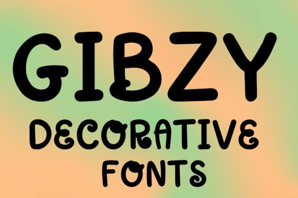 Gibzy: A Playful Display Font for Modern Editorial Design