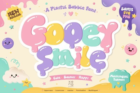 Gooey Smile Typeface for Digital Branding