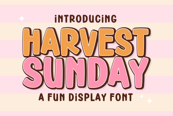 Harvest Sunday: The Perfect Display Font for Crafters