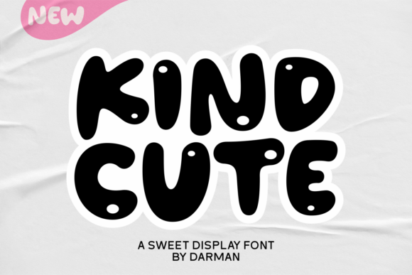 Kind Cute Typeface for Soft Editorial Design