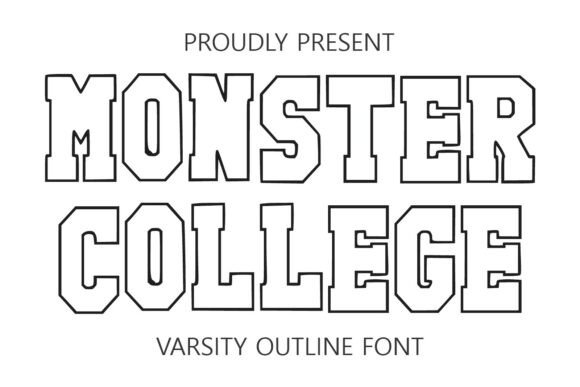 Monster College Font for Bold Maker Branding