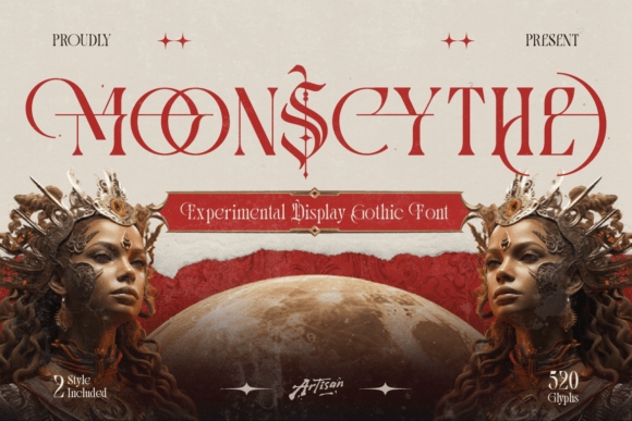 Moonscythe Font for Gothic Craft Designs