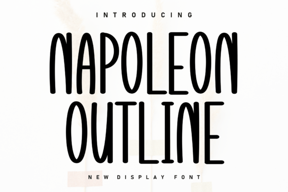 Napoleon Outline: A Handwritten Display Font for Editors