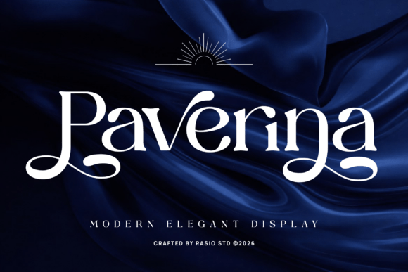 Paverina: A Modern Elegant Display Serif Font