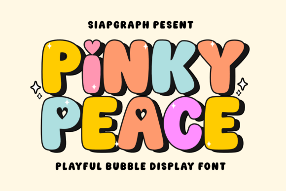 Pinky Peace: The Retro Display Font for Bold Campaigns