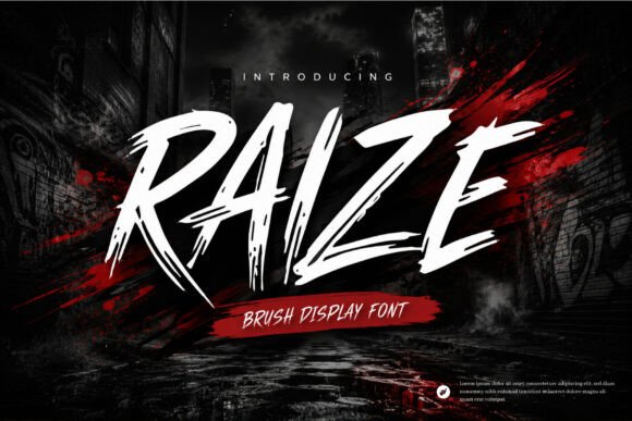 Raize Brush Typeface for Bold Brand Identity