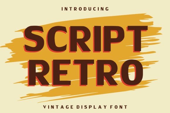 Script Retro: A Bold Vintage Typeface for Brands