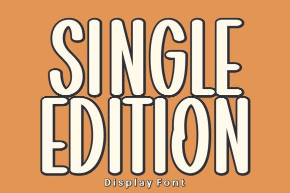 Single Edition Typeface for Editorial Design