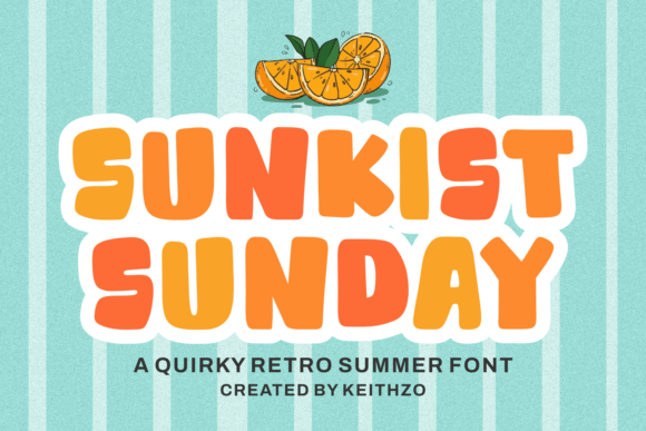 Sunkist Summer: A Retro Display Font for Editors