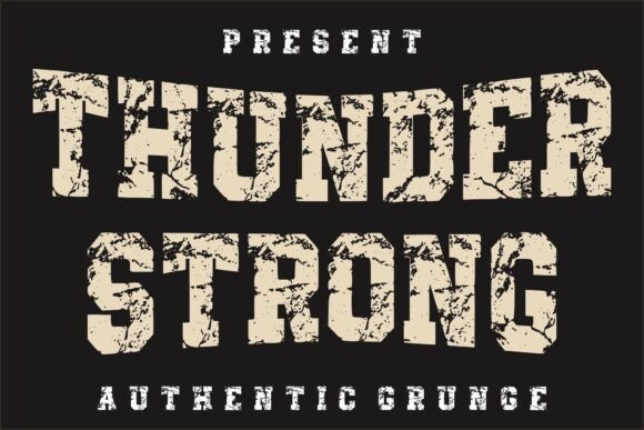 Thunder Strong Typeface for Bold Branding