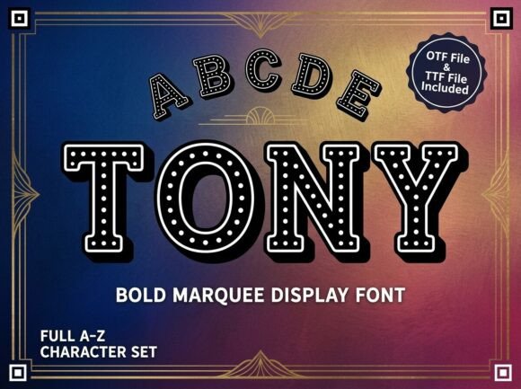 Tony: The Perfect Display Font for Crafters