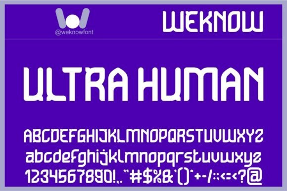 Ultra Human: A Techno-Futuristic Display Font for Modern Editorial Design