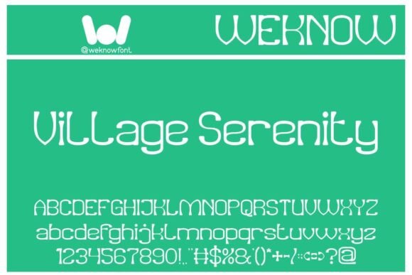 Village Serenity: A Premium Display Font for Editors