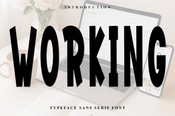 Working Typeface for Festive Brand Design
